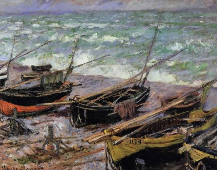 Claude Monet Fishing Boats